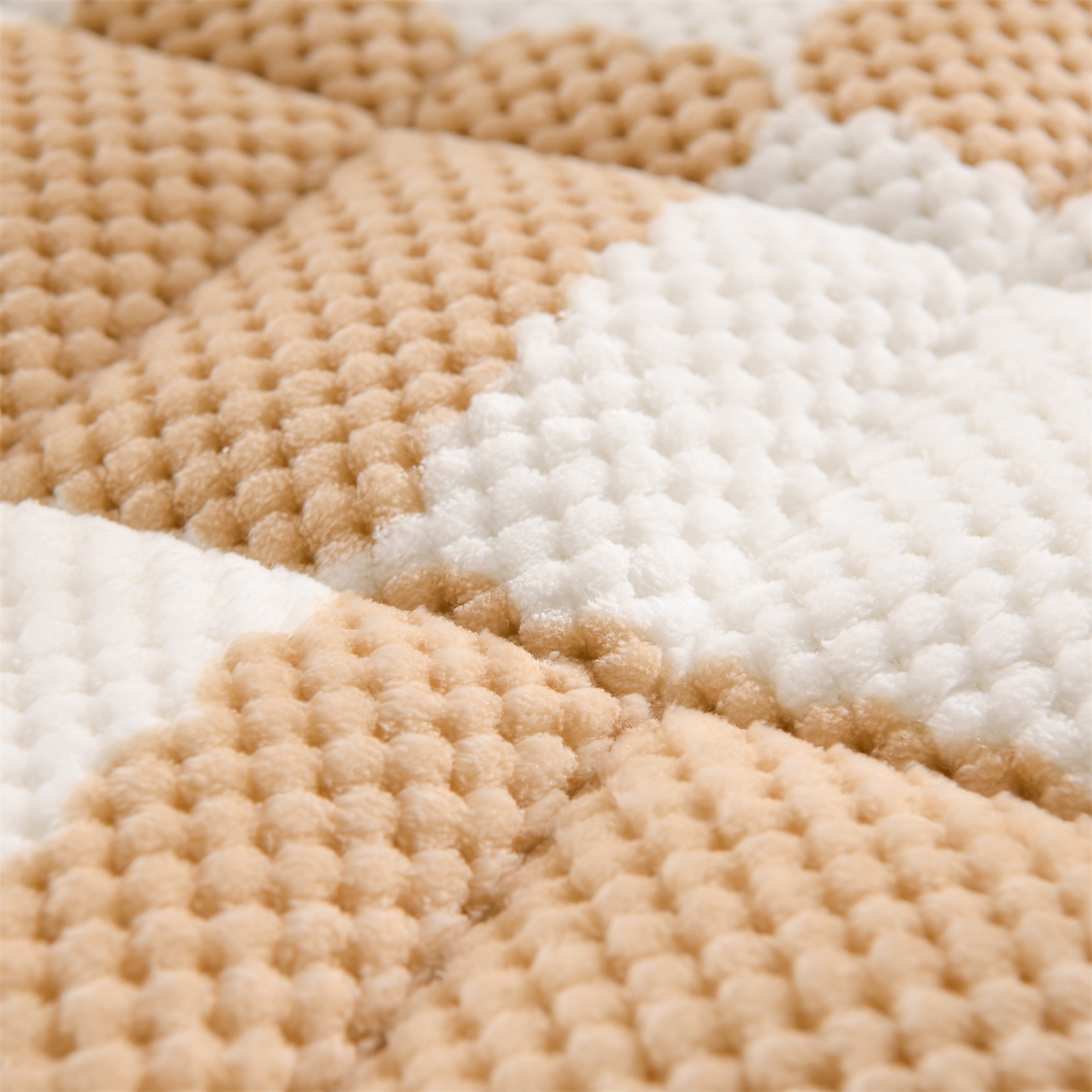 91家纺网 家纺一手货源 找家纺 云木里 2025新款豆豆绒床垫床褥床护垫 卡其