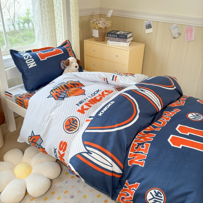 91家纺网 家纺一手货源 找家纺 乐居坊 2025新款开学季亲肤棉透气印花芦荟棉四件套（宿舍床） 纽约之王