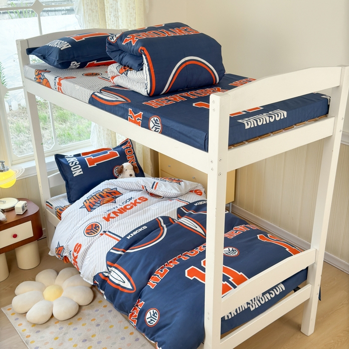 91家纺网 家纺一手货源 找家纺 乐居坊 2025新款开学季亲肤棉透气印花芦荟棉四件套（宿舍床） 纽约之王