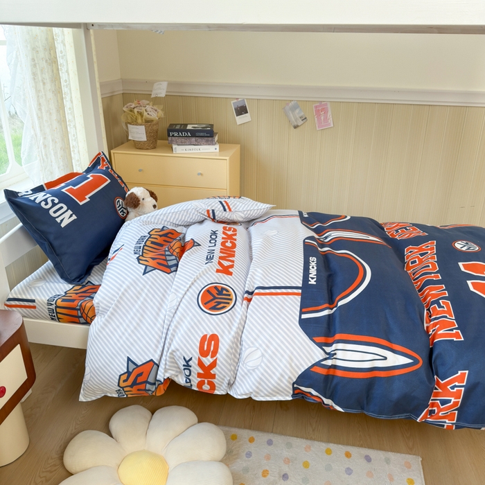 91家纺网 家纺一手货源 找家纺 乐居坊 2025新款开学季亲肤棉透气印花芦荟棉四件套（宿舍床） 纽约之王