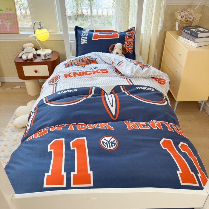 91家纺网 家纺一手货源 找家纺 乐居坊 2025新款开学季亲肤棉透气印花芦荟棉四件套（宿舍床） 纽约之王