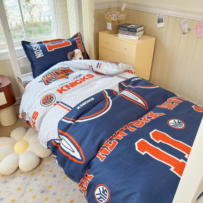 乐居坊 2025新款开学季亲肤棉透气印花芦荟棉四件套（宿舍床） 纽约之王