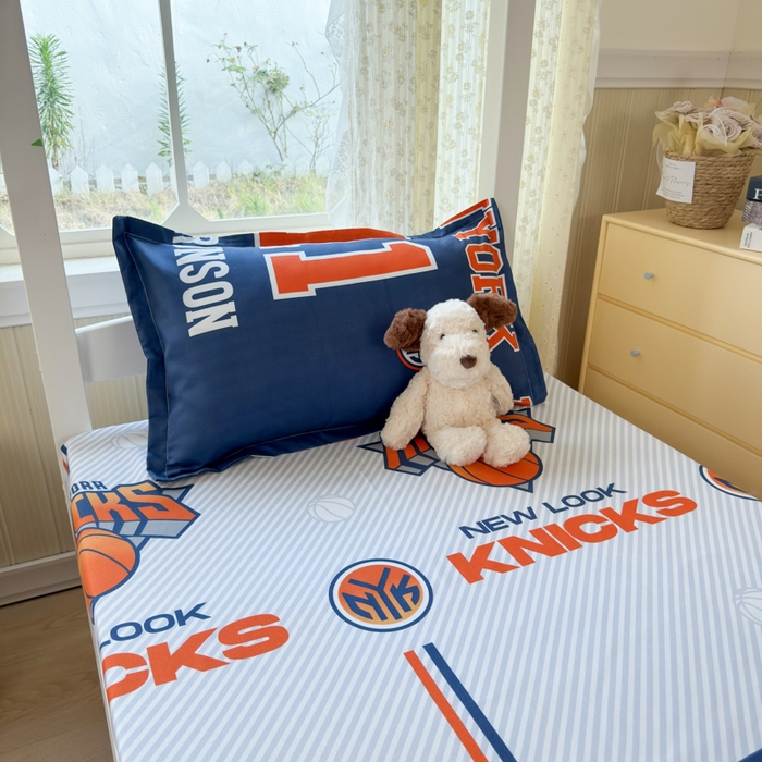 91家纺网 家纺一手货源 找家纺 乐居坊 2025新款开学季亲肤棉透气印花芦荟棉四件套（宿舍床） 纽约之王