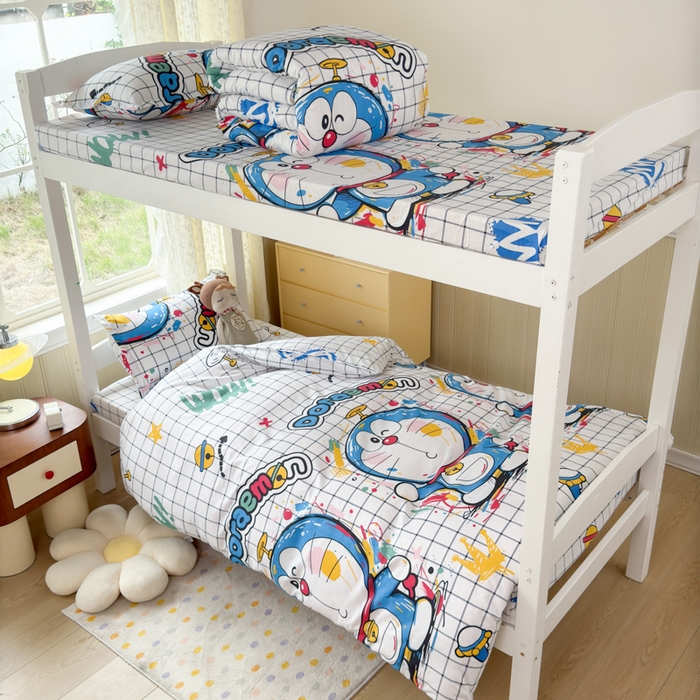 91家纺网 家纺一手货源 找家纺 乐居坊 2025新款开学季亲肤棉透气印花芦荟棉四件套（宿舍床） 时光机