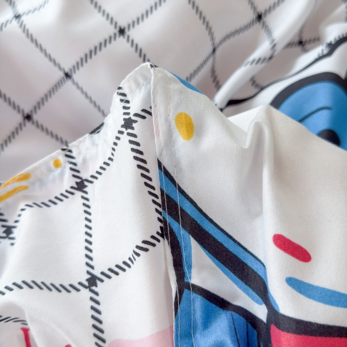 91家纺网 家纺一手货源 找家纺 乐居坊 2025新款开学季亲肤棉透气印花芦荟棉四件套（宿舍床） 时光机