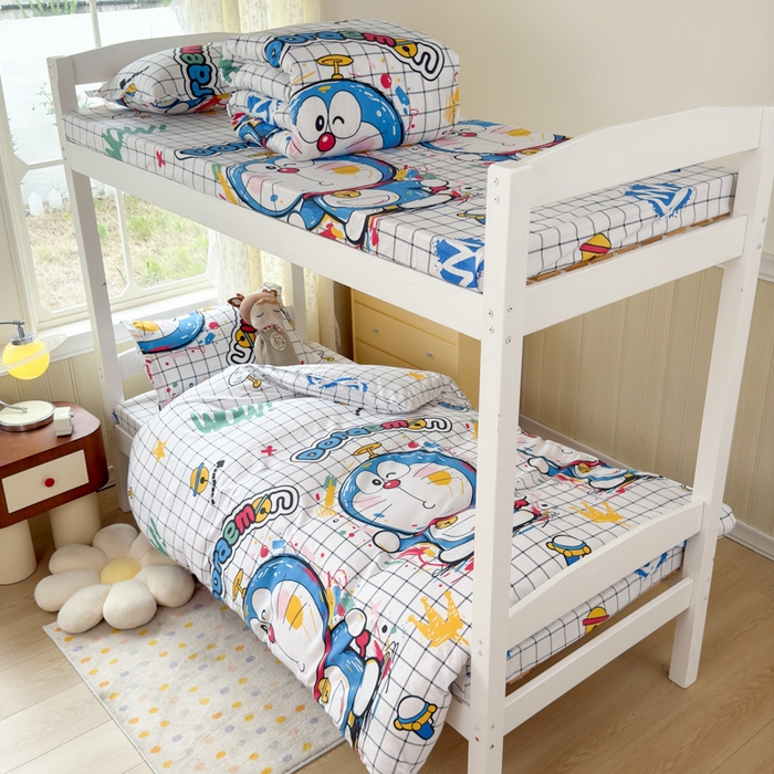 91家纺网 家纺一手货源 找家纺 乐居坊 2025新款开学季亲肤棉透气印花芦荟棉四件套（宿舍床） 时光机