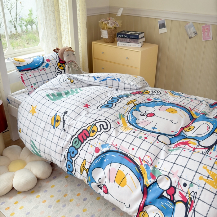 91家纺网 家纺一手货源 找家纺 乐居坊 2025新款开学季亲肤棉透气印花芦荟棉四件套（宿舍床） 时光机