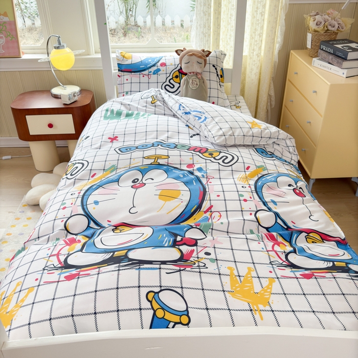 91家纺网 家纺一手货源 找家纺 乐居坊 2025新款开学季亲肤棉透气印花芦荟棉四件套（宿舍床） 时光机