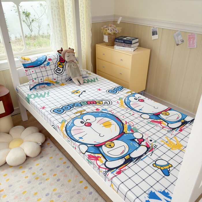 91家纺网 家纺一手货源 找家纺 乐居坊 2025新款开学季亲肤棉透气印花芦荟棉四件套（宿舍床） 时光机