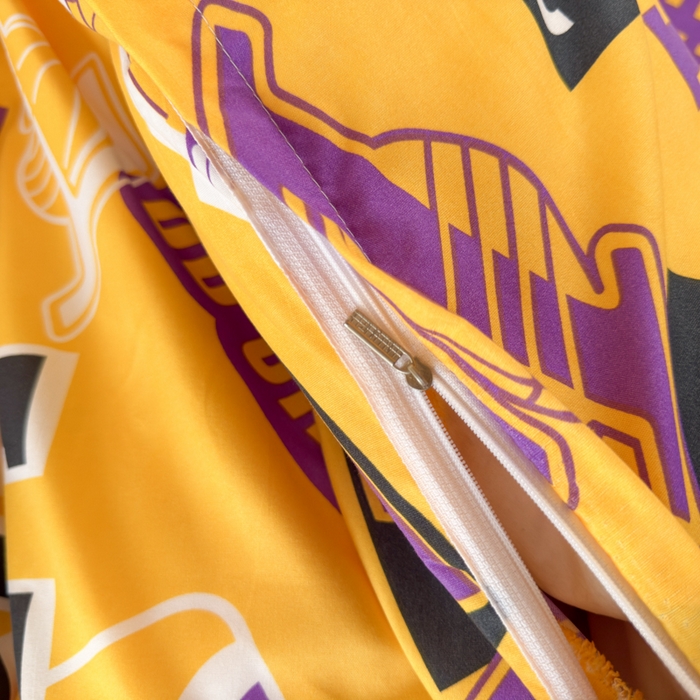 91家纺网 家纺一手货源 找家纺 乐居坊 2025新款开学季亲肤棉透气印花芦荟棉四件套（宿舍床） 紫金王朝