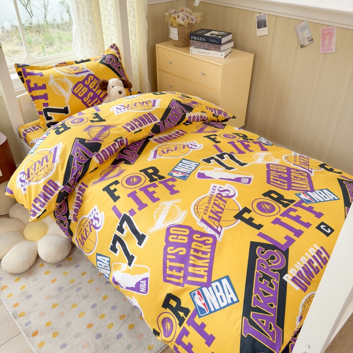 乐居坊 2025新款开学季亲肤棉透气印花芦荟棉四件套（宿舍床） 紫金王朝