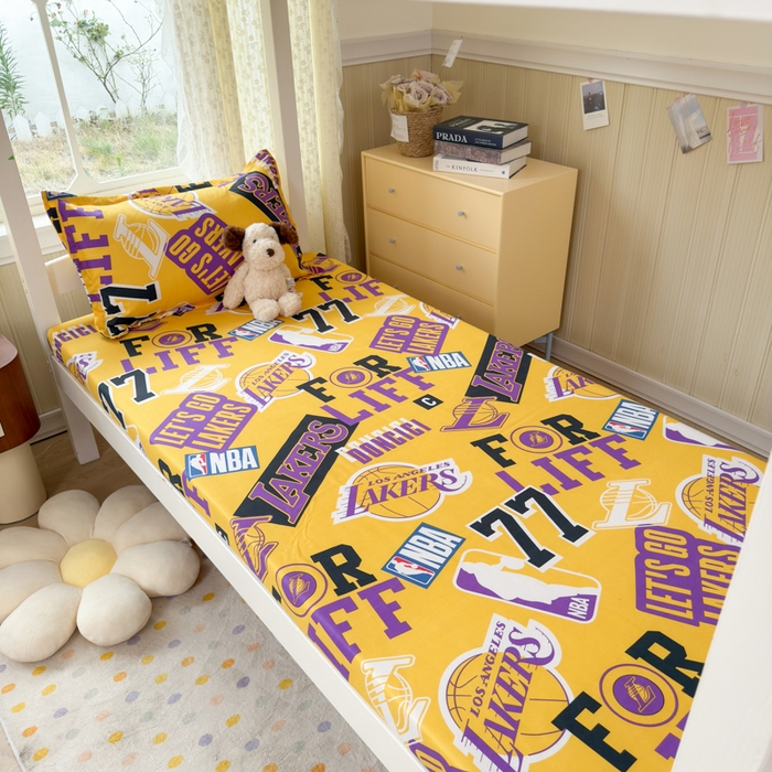 91家纺网 家纺一手货源 找家纺 乐居坊 2025新款开学季亲肤棉透气印花芦荟棉四件套（宿舍床） 紫金王朝