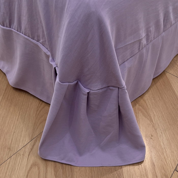 91家纺网 家纺一手货源 找家纺 金梦拉2025新款A类提花人字纹小布袋款四件套薰衣草