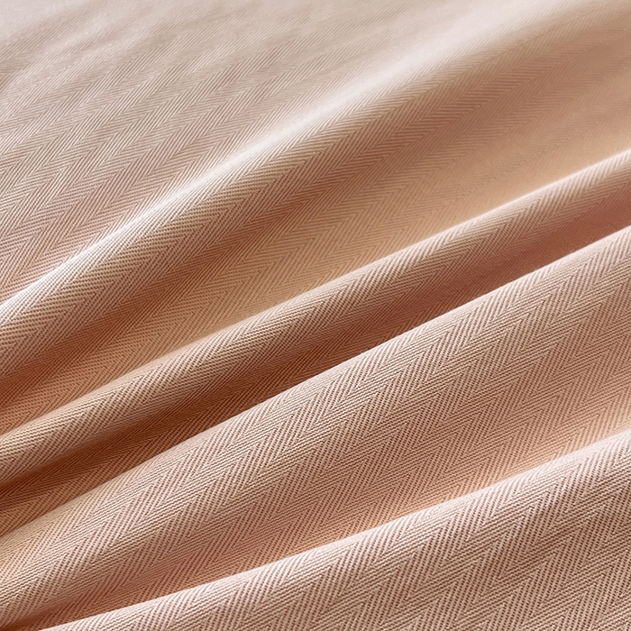 91家纺网 家纺一手货源 找家纺  金梦拉2025新款A类提花人字纹小布袋款四件套颜花朝