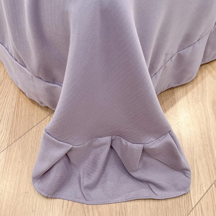 91家纺网 家纺一手货源 找家纺  金梦拉2025新款A类提花人字纹小布袋款四件套郁金香