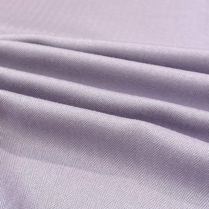 91家纺网 家纺一手货源 找家纺  金梦拉2025新款A类提花人字纹小布袋款四件套紫薰