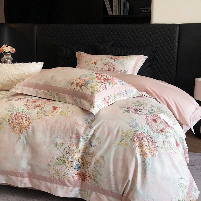 91家纺网 家纺一手货源 找家纺 （总）瑞雪家居 2025新款50s长绒棉纯棉数码印花床单款四件套