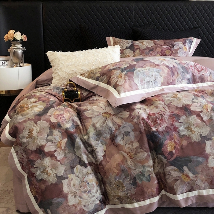 91家纺网 家纺一手货源 找家纺 （总）瑞雪家居 2025新款50s长绒棉纯棉数码印花床单款四件套