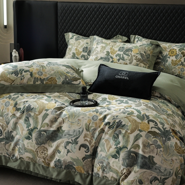 91家纺网 家纺一手货源 找家纺 （总）瑞雪家居 2025新款50s长绒棉纯棉数码印花床单款四件套