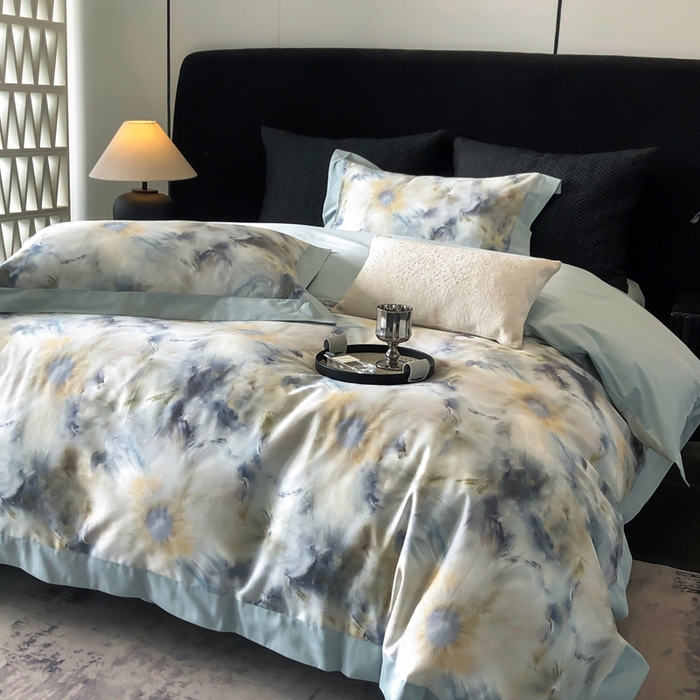 91家纺网 家纺一手货源 找家纺 （总）瑞雪家居 2025新款50s长绒棉纯棉数码印花床单款四件套