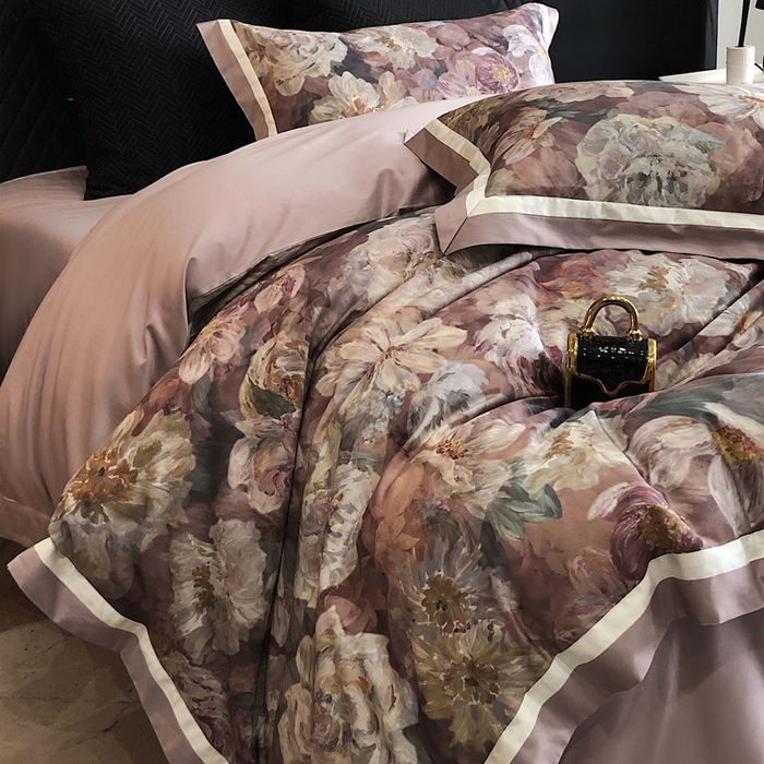 91家纺网 家纺一手货源 找家纺 （总）瑞雪家居 2025新款50s长绒棉纯棉数码印花床单款四件套