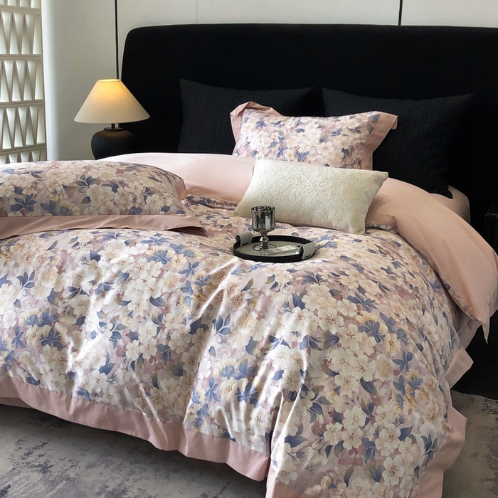 91家纺网 家纺一手货源 找家纺 （总）瑞雪家居 2025新款50s长绒棉纯棉数码印花床单款四件套