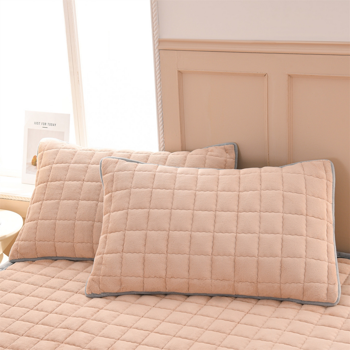 91家纺网 家纺一手货源 找家纺 云木里 2025新款240克臻棉绒和煦春风宿舍床垫上下铺床垫成人床-和煦春风 和煦春风-米驼