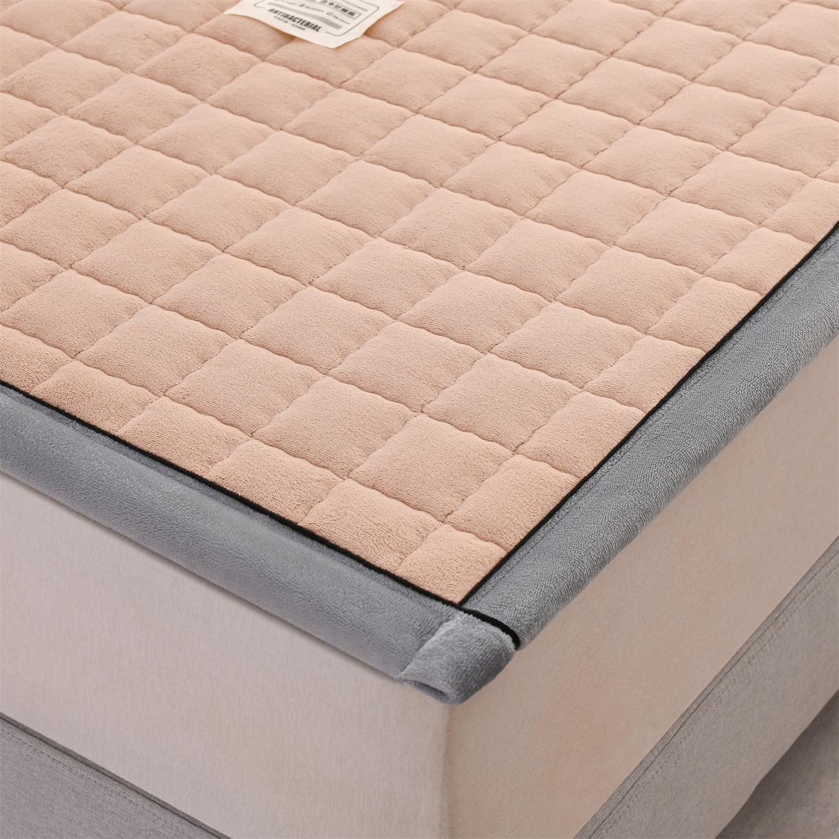 91家纺网 家纺一手货源 找家纺 云木里 2025新款240克臻棉绒和煦春风宿舍床垫上下铺床垫成人床-和煦春风 和煦春风-米驼