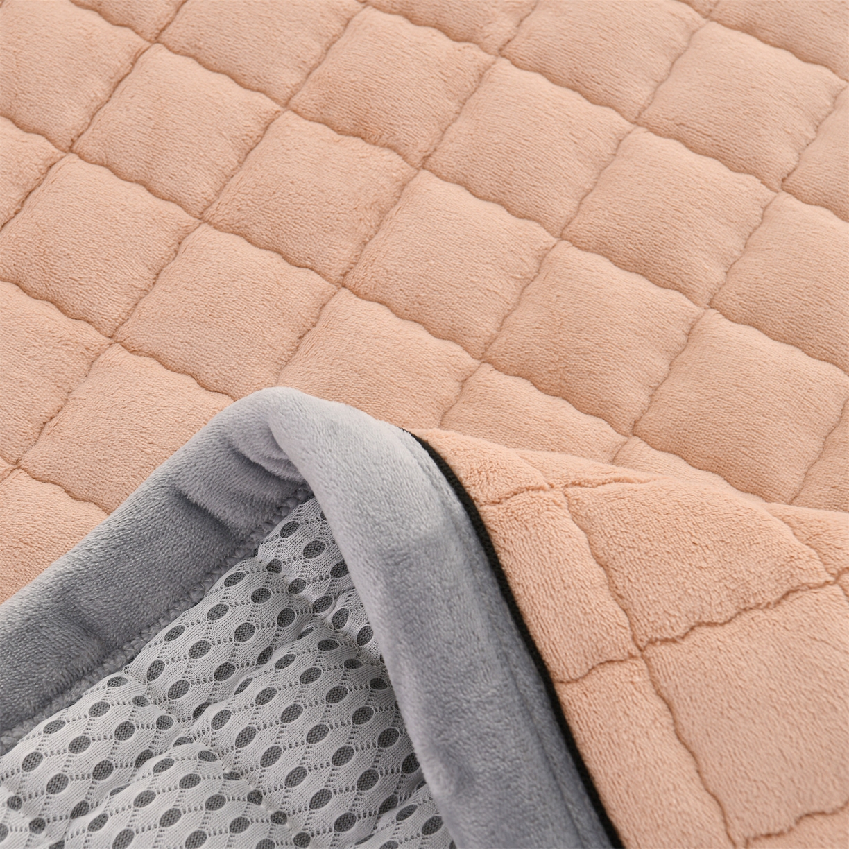 91家纺网 家纺一手货源 找家纺 云木里 2025新款240克臻棉绒和煦春风宿舍床垫上下铺床垫成人床-和煦春风 和煦春风-米驼