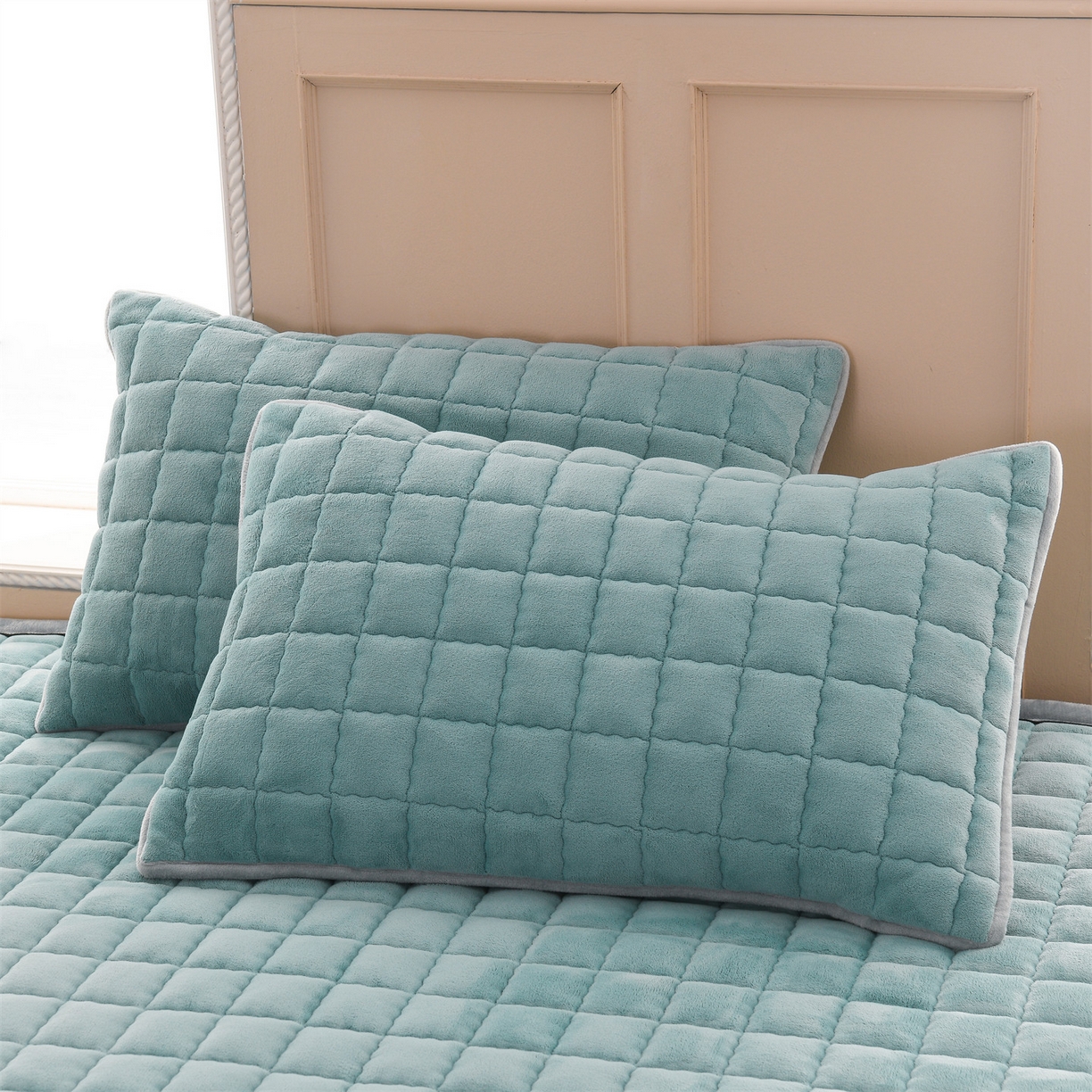 91家纺网 家纺一手货源 找家纺 云木里 2025新款240克臻棉绒和煦春风宿舍床垫上下铺床垫成人床-和煦春风 和煦春风-松针墨