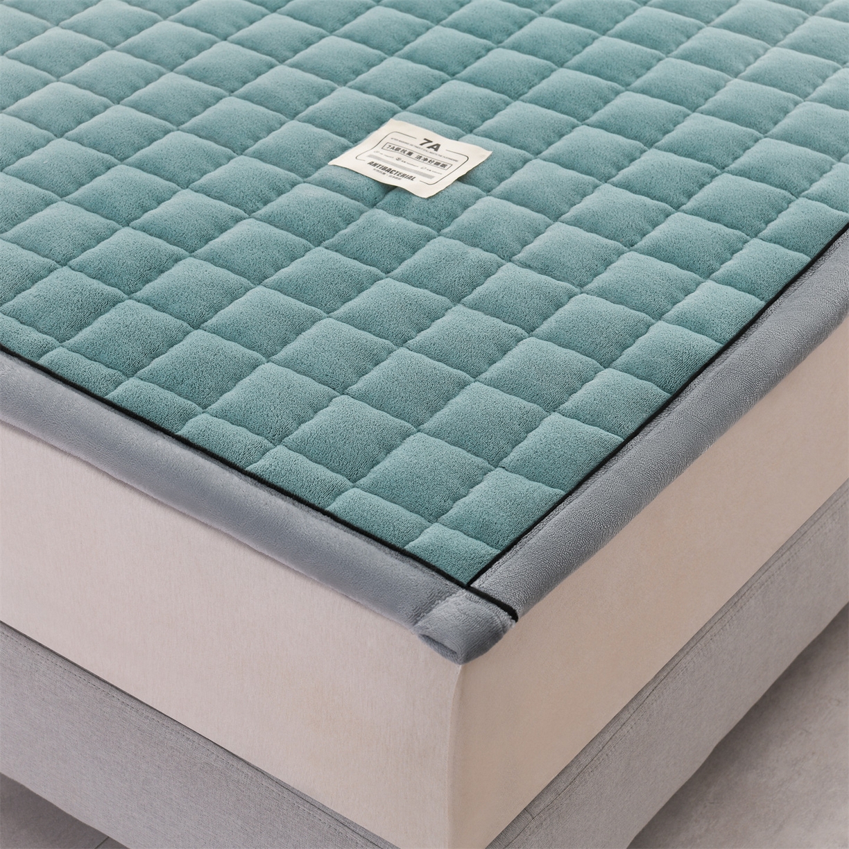 91家纺网 家纺一手货源 找家纺 云木里 2025新款240克臻棉绒和煦春风宿舍床垫上下铺床垫成人床-和煦春风 和煦春风-松针墨