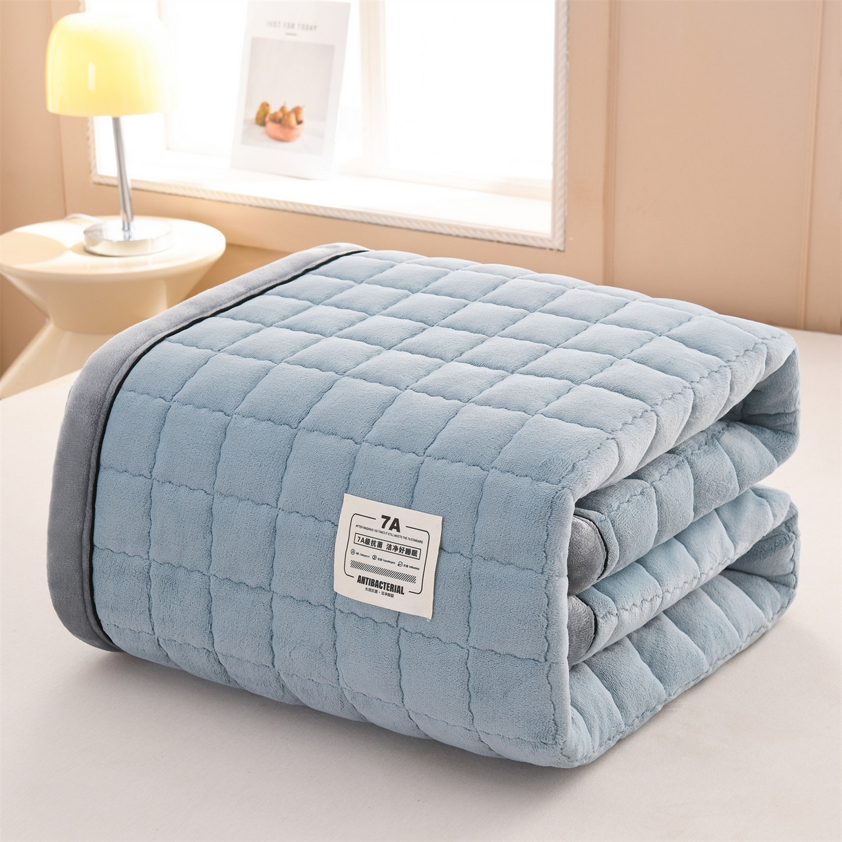 91家纺网 家纺一手货源 找家纺 云木里 2025新款240克臻棉绒和煦春风宿舍床垫上下铺床垫成人床-和煦春风 和煦春风-天缥