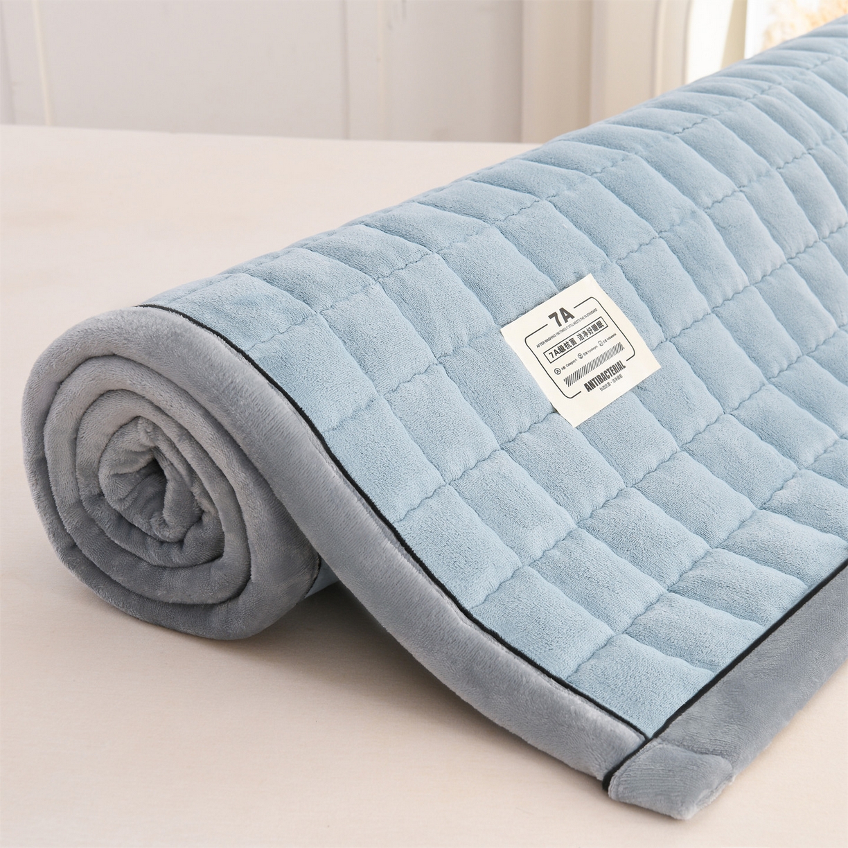 91家纺网 家纺一手货源 找家纺 云木里 2025新款240克臻棉绒和煦春风宿舍床垫上下铺床垫成人床-和煦春风 和煦春风-天缥