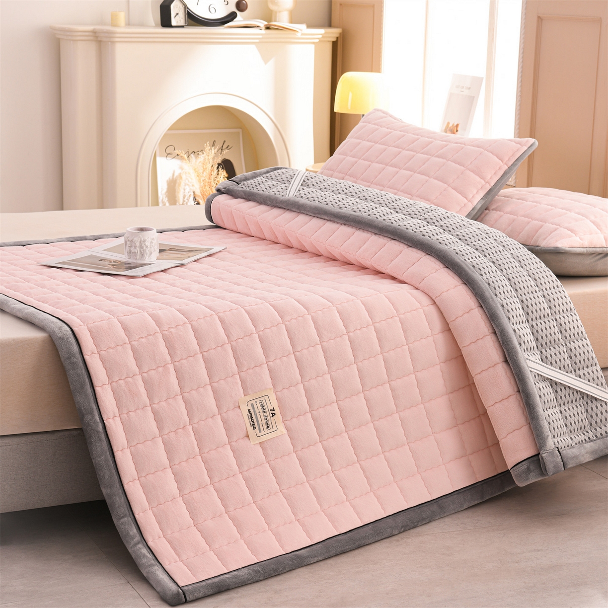 云木里 2025新款240克臻棉绒和煦春风宿舍床垫上下铺床垫成人床-和煦春风 和煦春风-雾桃