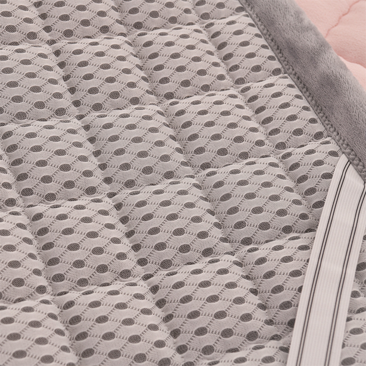 91家纺网 家纺一手货源 找家纺 云木里 2025新款240克臻棉绒和煦春风宿舍床垫上下铺床垫成人床-和煦春风 和煦春风-雾桃