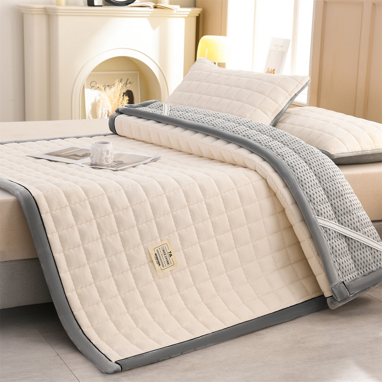 云木里 2025新款240克臻棉绒和煦春风宿舍床垫上下铺床垫成人床-和煦春风 和煦春风-杏仁米