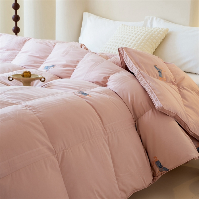 91家纺网 家纺一手货源 找家纺 （总）华盛羽绒被壳 2025新款全棉双层刺绣羽绒被壳高端羽绒被高支高密羽绒被壳