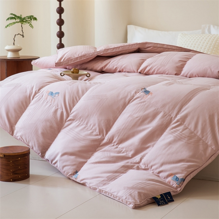 91家纺网 家纺一手货源 找家纺 （总）静若居羽绒被壳 2025新款全棉双层刺绣羽绒被壳高端羽绒被高支高密羽绒被壳