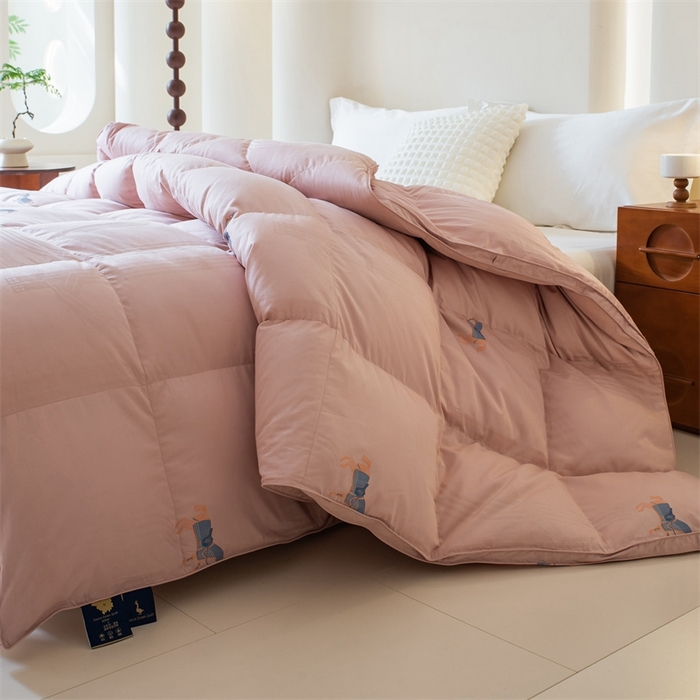 91家纺网 家纺一手货源 找家纺 （总）静若居羽绒被壳 2025新款全棉双层刺绣羽绒被壳高端羽绒被高支高密羽绒被壳