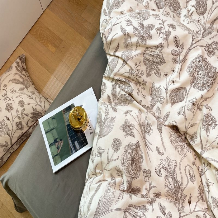 91家纺网 家纺一手货源 找家纺 薏思家纺 2025新款全棉纯棉活性生态磨毛数码印花四件套-花卉类 爱意浓