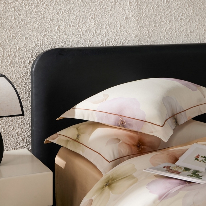 91家纺网 家纺一手货源 找家纺 薏思家纺 2025新款全棉纯棉活性生态磨毛数码印花四件套-花卉类 繁花桔