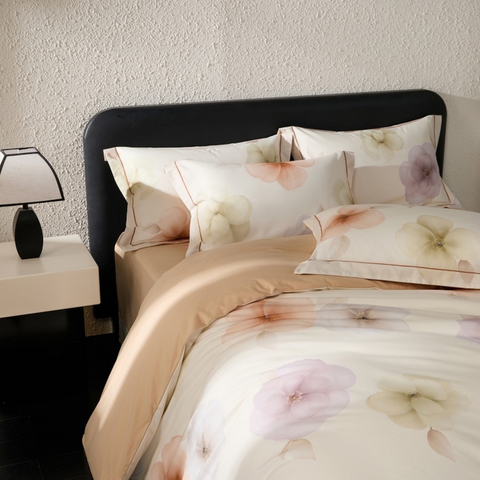 91家纺网 家纺一手货源 找家纺 薏思家纺 2025新款全棉纯棉活性生态磨毛数码印花四件套-花卉类 繁花桔