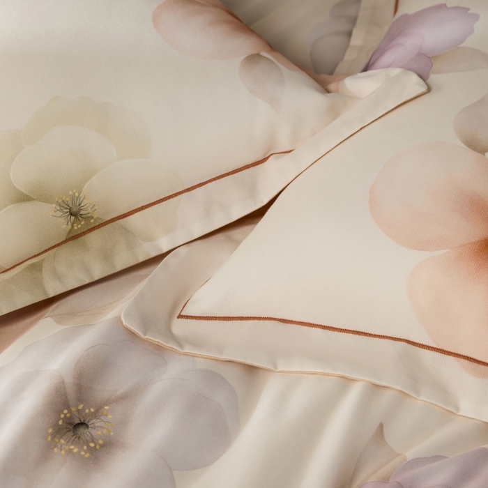 91家纺网 家纺一手货源 找家纺 薏思家纺 2025新款全棉纯棉活性生态磨毛数码印花四件套-花卉类 繁花桔