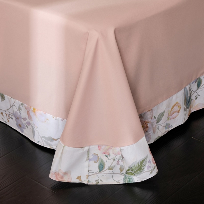 91家纺网 家纺一手货源 找家纺 薏思家纺 2025新款全棉纯棉活性生态磨毛数码印花四件套-花卉类 海棠花颂