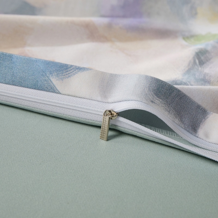 91家纺网 家纺一手货源 找家纺 薏思家纺 2025新款全棉纯棉活性生态磨毛数码印花四件套-花卉类 赫拉小姐-蓝