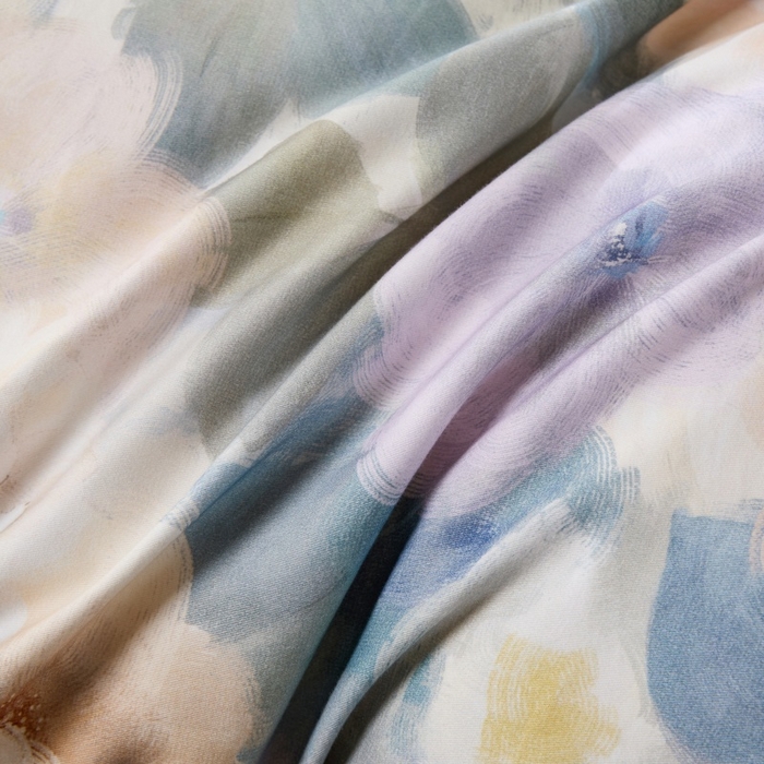 91家纺网 家纺一手货源 找家纺 薏思家纺 2025新款全棉纯棉活性生态磨毛数码印花四件套-花卉类 赫拉小姐-蓝