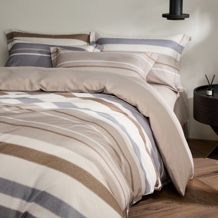 91家纺网 家纺一手货源 找家纺 薏思家纺 2025新款全棉纯棉活性生态磨毛数码印花四件套-条格卡通类 伯克利