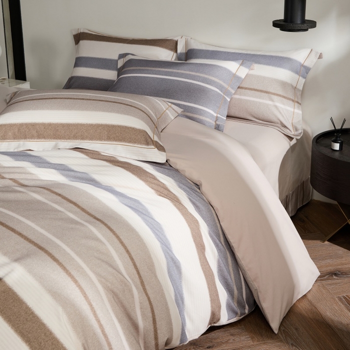 91家纺网 家纺一手货源 找家纺 薏思家纺 2025新款全棉纯棉活性生态磨毛数码印花四件套-条格卡通类 伯克利