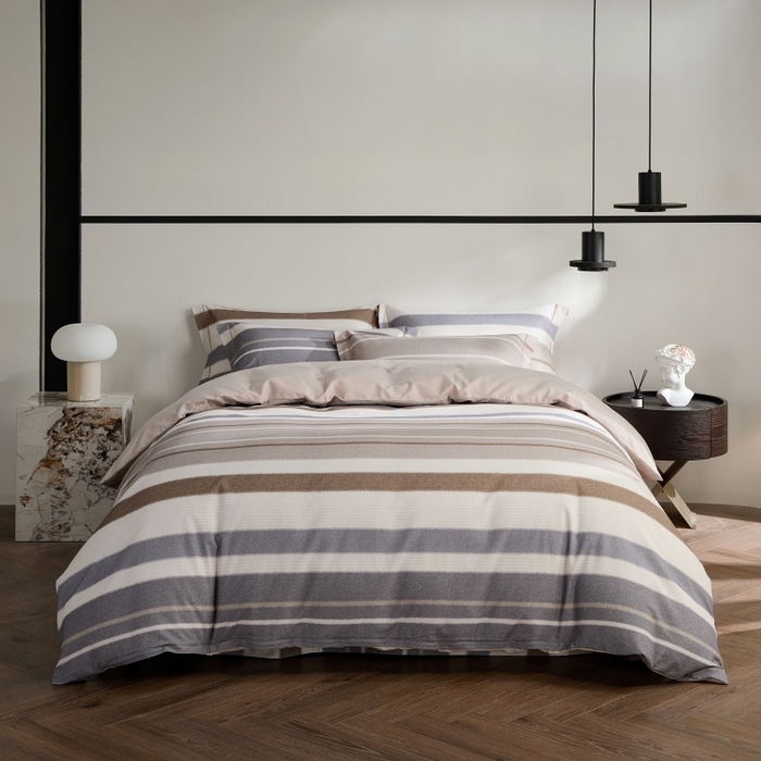 91家纺网 家纺一手货源 找家纺 薏思家纺 2025新款全棉纯棉活性生态磨毛数码印花四件套-条格卡通类 伯克利