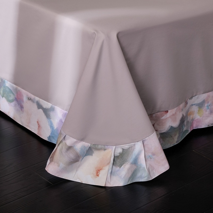 91家纺网 家纺一手货源 找家纺 薏思家纺 2025新款全棉纯棉活性生态磨毛数码印花四件套-花卉类 赫拉小姐-紫